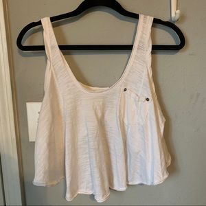 Free people tank top with an open back
